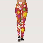 Blume Power Frauen Leggings (Rückseite)