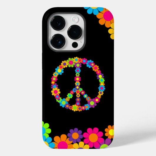 Blume Power Frieden Case-Mate iPhone Hülle (Rückseite)