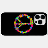 Blume Power Frieden Case-Mate iPhone Hülle (Rückseite (Horizontal))