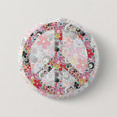 Blume Power Frieden I | BlumePower-Licht Button (Vorderseite)