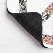 Blume Power Frieden I Mousepad (Ecke)