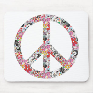 Blume Power Frieden I Mousepad
