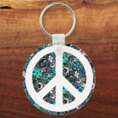 Blume Power Frieden II Schlüsselanhänger (Vorderseite)