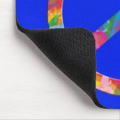 Blume Power Frieden | Königlicher Spritzer Mousepad (Ecke)