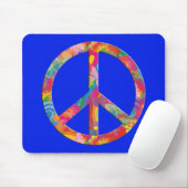 Blume Power Frieden | Königlicher Spritzer Mousepad (Mit Mouse)