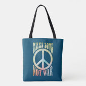 Blume Power Frieden - Liebe nicht Krieg 1 Tasche (Rückseite)
