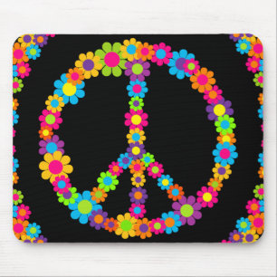 Blume Power Frieden Mousepad