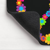 Blume Power Frieden Mousepad (Ecke)