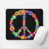 Blume Power Frieden Mousepad (Mit Mouse)