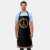 Blume Power Frieden Schürze (Getragen)