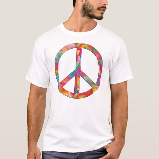 Blume Power Frieden T-Shirt (Vorderseite)