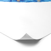 Blume Power Friedenszeichen Poster (Ecke)