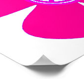 Blume Power Friedenszeichen Poster (Ecke)