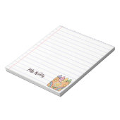 Blume-Power für benutzerdefinierte Lehrer Notizblock (Rotiert)