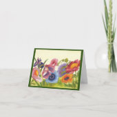 Blume Power Gartenarbeit Karte (Vorderseite)