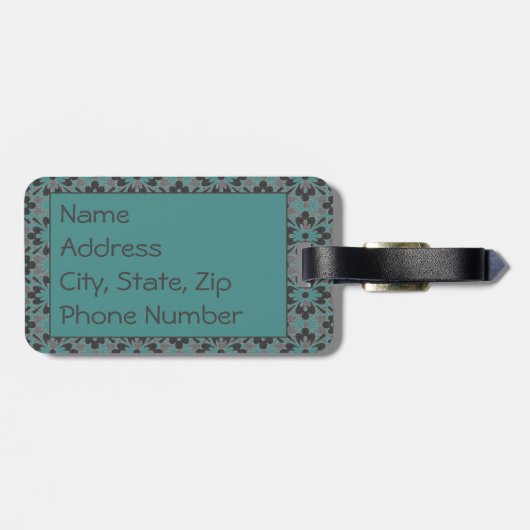 Blume Power Gepäckanhänger (Rückseite horizontal)