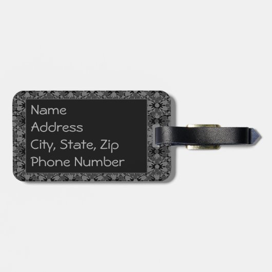 Blume Power Gepäckanhänger (Rückseite horizontal)