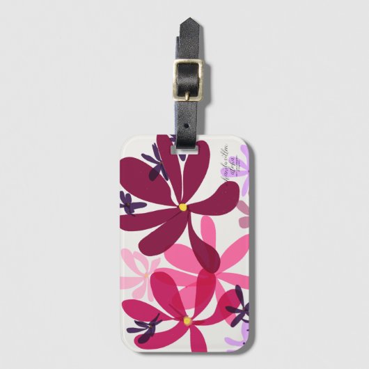 Blume Power Gepäckstücke Gepäckanhänger (Vorderseite Vertikal)