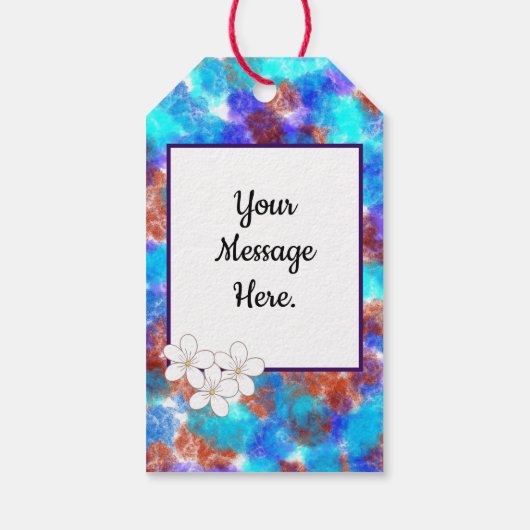 Blume Power Geschenkanhänger (Rückseite)