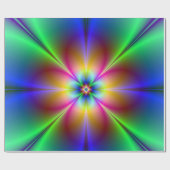 Blume Power Geschenkpapier (Flach)