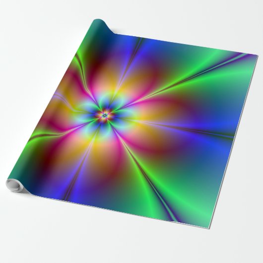 Blume Power Geschenkpapier (Ungerollt)