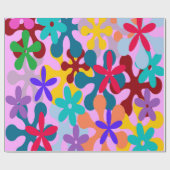 Blume Power Geschenkpapier (Flach)