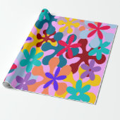 Blume Power Geschenkpapier (Ungerollt)