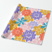 Blume Power Geschenkpapier (Ungerollt)