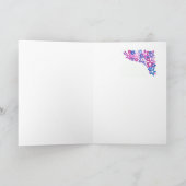 "Blume Power" Grandeltern-Begrüßungskarte Karte (Innenseite)