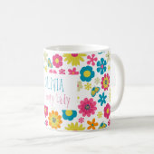 Blume Power Groovy Lady Tasse (VorderseiteRechts)