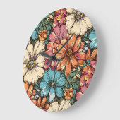 Blume Power Große Wanduhr (Winkel)