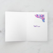 'Blume Power' Grußkarte zum Anpassen Karte (Innenseite)