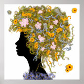 Blume Power Haar Poster (Vorne)