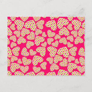 Blume Power Herz Postkarte