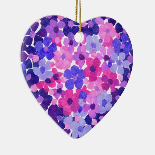 Blume Power Herzförmige Ornamente (Rechts)