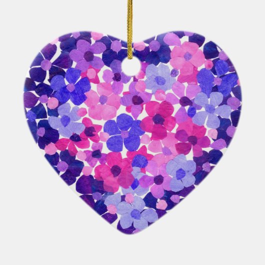 Blume Power Herzförmige Ornamente (Hinten)