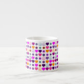 Blume Power HerzfriedenPattern + Ihr Backgr. Espressotasse (Vorderseite)