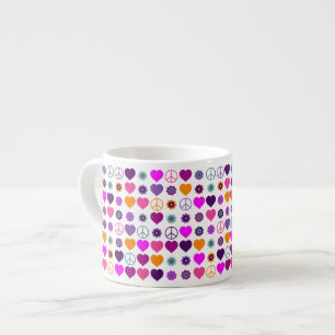 Blume Power HerzfriedenPattern + Ihr Backgr. Espressotasse