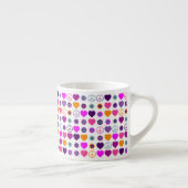 Blume Power HerzfriedenPattern + Ihr Backgr. Espressotasse (Rechts)