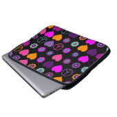 Blume Power HerzfriedenPattern + Ihr Backgr. Laptopschutzhülle (Vorne Knopf)