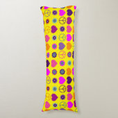 Blume Power HerzfriedenPattern + Ihr Backgr. Seitenschläferkissen (Vorderseite Vertikal)