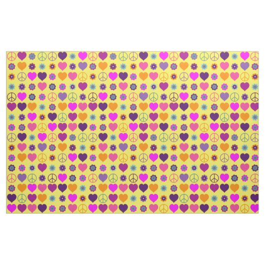 Blume Power HerzfriedenPattern + Ihr Backgr. Stoff (Yard (91,4 cm))