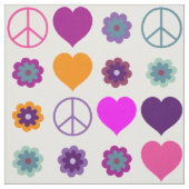Blume Power HerzfriedenPattern + Ihr Backgr. Stoff (Muster)