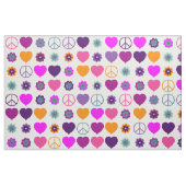 Blume Power HerzfriedenPattern + Ihr Backgr. Stoff (Fat Quarter (45,7 x 55,9 cm))