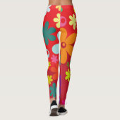 Blume Power Hippie Leggings (Rückseite)