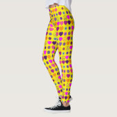 Blume Power hört Friedensblutmuster Leggings (Links)
