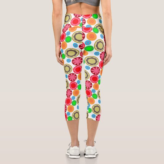Blume Power in Leggings Rows 002 Capri (Rückseite)