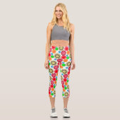 Blume Power in Leggings Rows 002 Capri (Vorderseite)