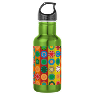 Blume Power in Reihen Edelstahlflasche
