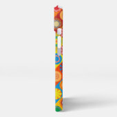 Blume Power in Reihen iPhone Hülle (Linke Seite)